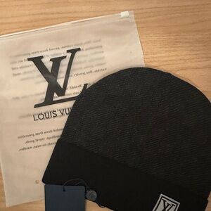 Louis Vuitton Black Men's Beanie Hat